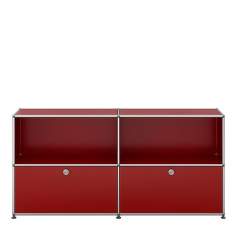 Sideboard USM Haller mit vier Regalfächern im modularen Design