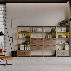 Nowy Styl Aplo Regalsystem als flexible Stauraumlösung im Büro