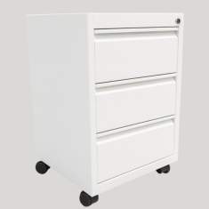 Rollcontainer SARA Easy Caddy mit drei Schubladen für flexible Büroorganisation