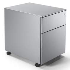 SARA Caddy Basic Rollcontainer mit zwei Schubladen für kompakte Büroorganisation