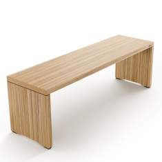 Sedus se:café team table bench minimalistische Holzbank für flexible Sitzlösungen im Büro