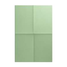 Akustikpanel Skandiform Unfold Memo in grüner Ausführung mit geometrischer Faltstruktur
