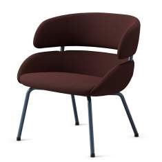 Skandiform Fendo Lounge Sessel mit geteilter Rücken- und Sitzform auf vierbeinigem Gestell