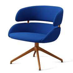 Loungesessel Skandiform Fendo Lounge mit gepolsterter Sitz- und Rückenform auf vierarmigem Drehgestell