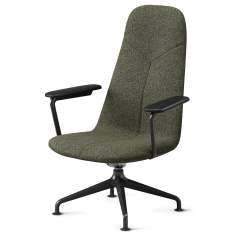 Loungesessel Skandiform Primo Lounge mit hoher Rückenlehne, Armlehnen und vierarmigem Drehgestell