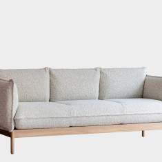Dreisitziges Sofa NC Nordic Care Cirrus mit vollständig gepolsterten Sitz- und Rückenkissen