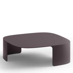 Beistelltisch Brunner comos mit skulptural geformter Aluminiumstruktur