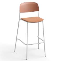 Barhocker Brunner nate s mit Rückenlehne und Fußstütze