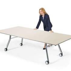 Grosse Konferenztische auf Rollen Konferenztisch fahrbar Rolltisch klappbar Rolltische, Sedus, mastermind
