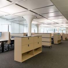Lista Office LO Simply Services AG Open-Space-Büro mit Arbeitsplätzen und Stauraummöbeln für konzentriertes Arbeiten