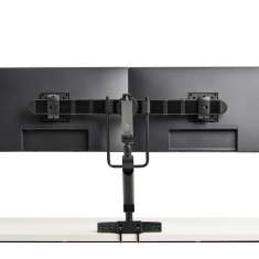 Doppelmonitorarm Haworth Belong mit horizontaler Trägerstange für zwei Bildschirme
