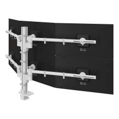 Mehrfachmonitorhalter Dataflex Viewgo modular Schreibtisch 260 mit Säulenbefestigung für sechs Bildschirme