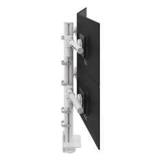 Vierfach Monitorhalterung Dataflex Viewgo modular Schreibtisch 240 mit zentraler Säule für kombinierte Bildschirmgrößen
