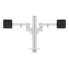 Monitorarm-System Dataflex Viewgo modular Schreibtisch 220 mit horizontalem Träger für lineare Zwei-Monitor-Anordnung