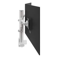Zweifach Monitorhalterung Dataflex Viewgo modular Schreibtisch 220 mit zentraler Säule für kombinierte Bildschirmformate