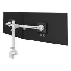 Doppelmonitorhalter Dataflex Viewgo Schreibtisch 140 mit Säulenbefestigung für zwei Bildschirme