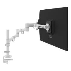 Zweifach Monitorhalter Dataflex Viewgo Schreibtisch 130 mit Säulenbefestigung für ausgerichtete Bildschirmplätze