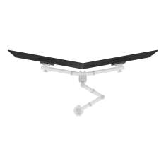 Monitorhalter Dataflex Viewgo Schreibtisch 130 in angewinkelter Anordnung für ergonomische Bildschirmdarstellung
