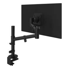 Einzelmonitorarm Dataflex Viewgo Schreibtisch 123 mit schwarzer Monitoraufnahme für flexible Bildschirmpositionierung