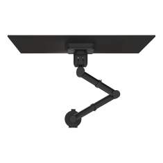 Monitorhalter Dataflex Viewgo Schreibtisch 123 mit schwarzer Aufnahme in geneigter Position zur Anpassung des Blickwinkels