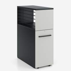 Rollcontainer Nowy Styl Play&Work Orga Tower mobiler Organisationsschrank mit Stauraum und Schublade