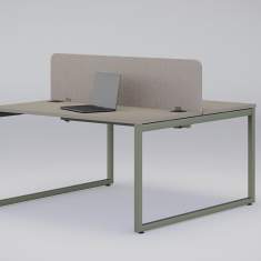 Schreibtisch Nowy Styl bSpace minimalistische Variante mit klarer Linienführung und Zubehörintegration