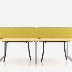 Workbench Nowy Styl bSpace Frontansicht mit durchgehender Arbeitsfläche und Sichtblenden