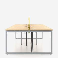 Workbench Nowy Styl bSpace zentrale Ansicht mit Trennwand für gegenüberliegende Arbeitsplätze