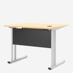 Schreibtisch Nowy Styl E10 Rückansicht mit integrierter Blende und funktionalem Design