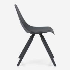 Stuhl Nowy Styl Tauko Seitenansicht mit ergonomisch geformter Sitzschale