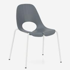 Nowy Styl Tauko Stuhl in Perspektive mit ergonomisch geformter Sitzschale