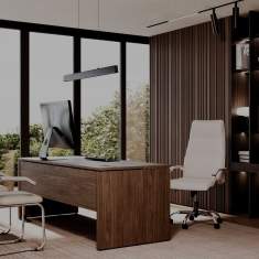 Nowy Styl Schreibtisch im hochwertigen Büroambiente mit Konferenzbereich