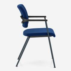 Nowy Styl 2ME Stuhl seitliche Ansicht mit ergonomischer Rückenlehne
