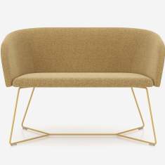 Naudu Sofa von Nowy Styl Frontansicht mit weicher Polsterung
