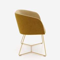 Naudu Sofa von Nowy Styl Rückansicht mit geschlossener Polsterfläche
