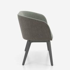 Naudu Sofa von Nowy Styl Seitenansicht mit geschlossener Rückenform