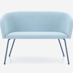 Loungesofa Nowy Styl Naudu mit sanft geschwungener Form für Warte- und Aufenthaltsbereiche