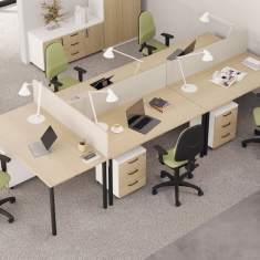 SOHOS by Nowy Styl Perfect Drehstühle im Einsatz im Open-Space-Büro bei Teamarbeit