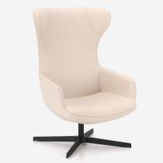Loungesessel Kusch+Co Lupino Lounge Drehsessel mit weich gepolsterter Sitzschale