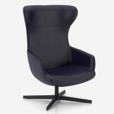 Loungesessel Kusch+Co Lupino Lounge Drehsessel mit drehbarem Viersternfuß
