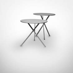 Design Beistelltisch Set rund Beistelltische rund , Radar - adeco, Tripod