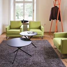 Design Beistelltisch schwarz rund Beistelltische rund, Radar - adeco, Tripod