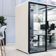 Mikomax hushFree Work Einzelkabine im Büro als Rückzugsort für fokussierte Aufgaben