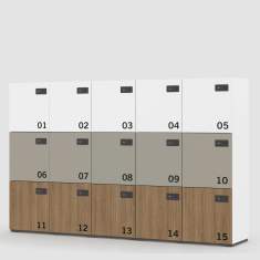 Lockeranlage Neudoerfler Ownly Locker mit nummerierten Fächern für persönliche Aufbewahrung