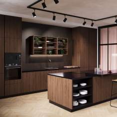 Neudoerfler SMART & VIBE Büroküche in großzügiger Bürolounge mit integrierter Barlösung