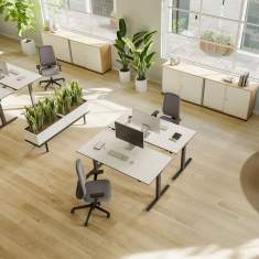 Neudoerfler Prompt Too Drehstuhl im Open-Space-Büro mit mehreren Arbeitsplätzen