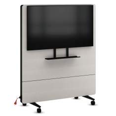 Medienwand Wilkhahn Confair Next Media-Wall mit integrierter Monitorhalterung auf Rollen