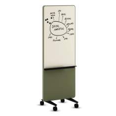 Mobiles Wilkhahn Confair Next Mix-Whiteboard im schmalen Format mit Akustikvlies