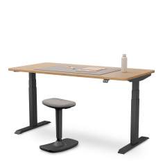 Assmann Büromöbel Basino Arbeitstisch mit ergonomischer Sitz-Steh-Nutzung