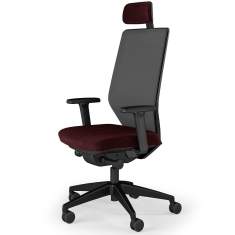 Ergonomischer Drehstuhl Assmann Büromöbel Consento Streamo mit Kopfstütze